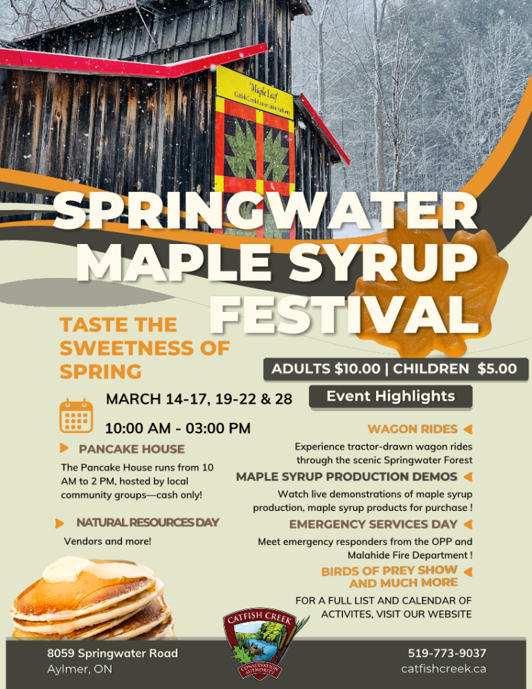 Springwater Maple Syrup Festival – Catfish Creek Conservation Authority